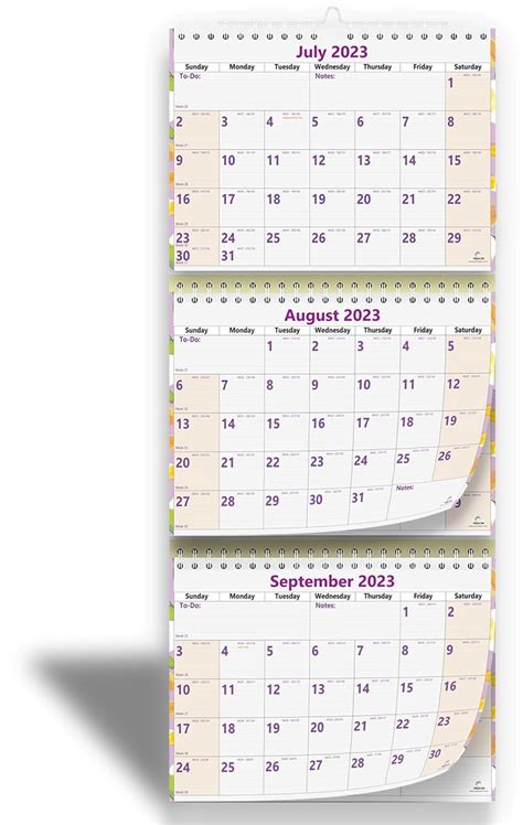 3 Month Wall Calendar 2020 By Strivezen Move A Page 11 X 26 Inches