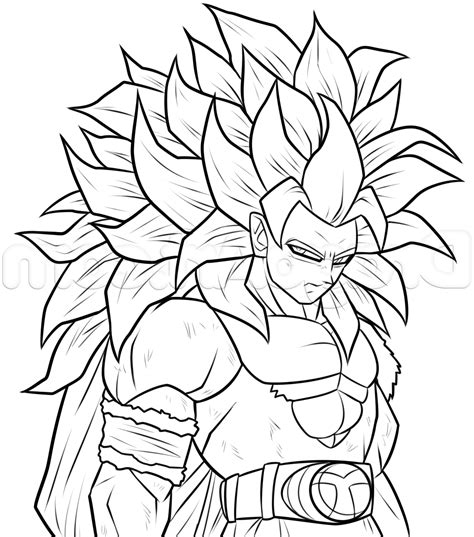 How To Draw Goku Super Saiyan From Dragon Ball Z Printable Step By Step Images And Photos Finder