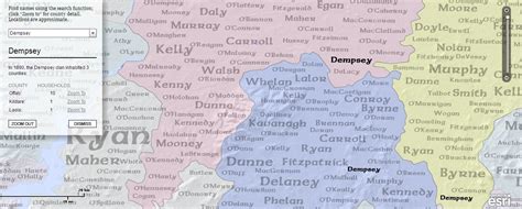 Mapping Irish Surnames Irish Surnames Irish Heritage Story Map