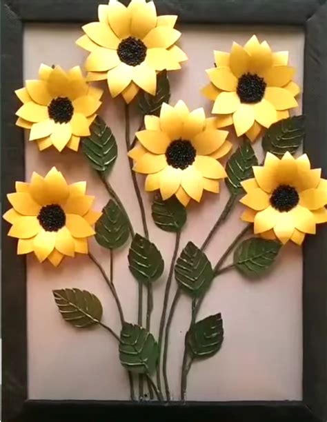 Diy Sunflower Wall Art For Your Home Klapit Design Your World