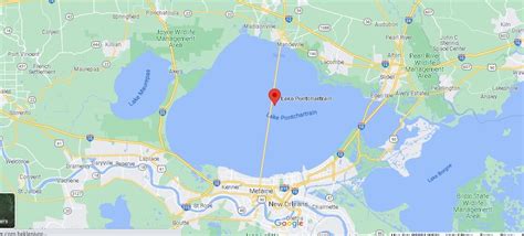 Where Is Lake Pontchartrain Located Where Is Map