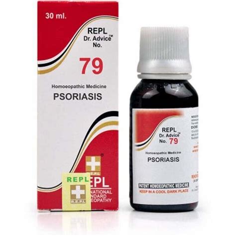 Pack Of 2 Homeopathic Repl Dr Advice No 79 Psoriasis Drops 30 Ml Free