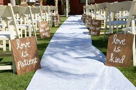 Set Of 10 Wedding Aisle Signs 1 Corinthians 13 Wedding Signs Etsy