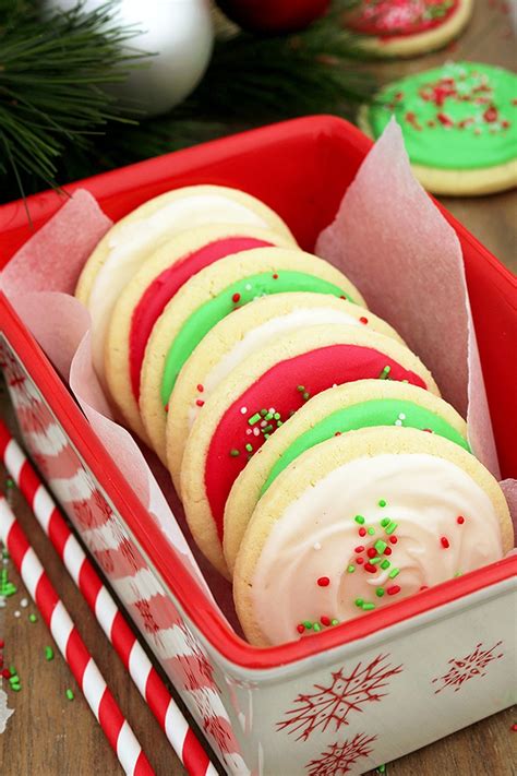 Christmas Sugar Cookies With Cream Cheese Frosting Sweet