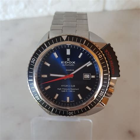 Edox Hydro Sub 80301 3nm Diver 500m Automatic Swiss Made For Nz2462