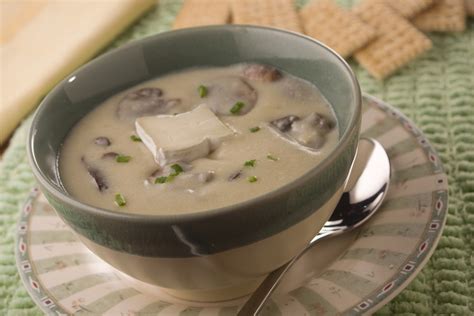 Stir in broth, paprika, soy sauce and dill. Brie Mushroom Soup | MrFood.com