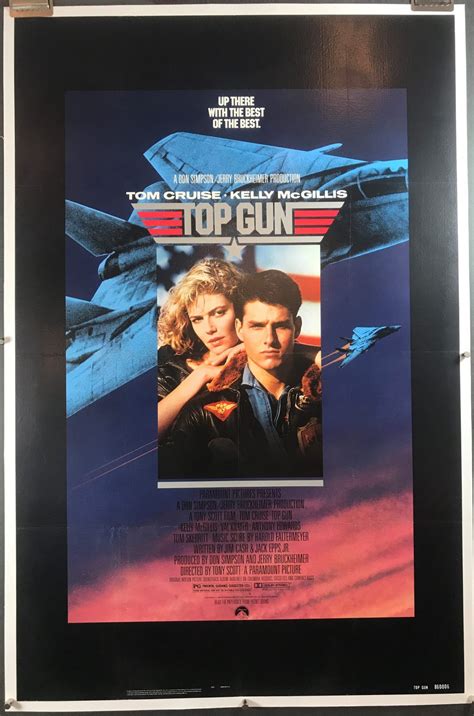 Top Gun Original Tom Cruise Vintage Movie Poster Original Vintage