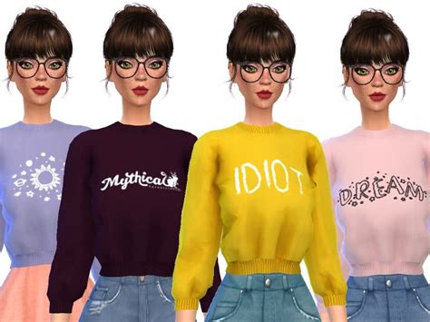 12 Snazzy Tumblr Themed Crop Tops Found In Tsr Category