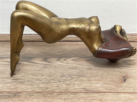 Antiques Atlas Art Deco Gilt Bronze Mystery Nude Lady