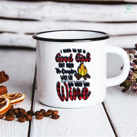 Womens I Tried To Be Good Girl But Then Campfire Was Lit Camping Mug
