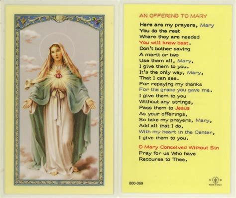 Catholic Prayer Cards