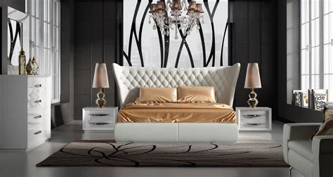 High End Contemporary Bedroom Furniture Extravagant Leather High End