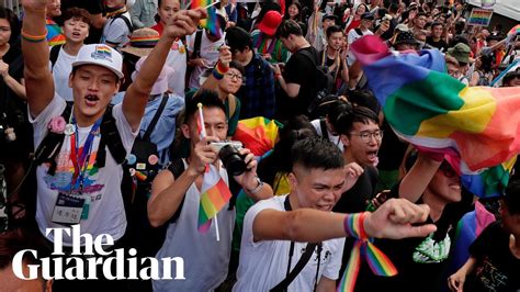 Celebrations As Taiwan Becomes First In Asia To Legalise Same Sex