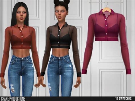 523 Blouse By Shakeproductions At Tsr Sims 4 Updates