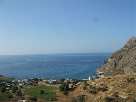 Lentas Ein Typisch Kretisches Ruhiges Dorf An Der Südküste Von Kreta