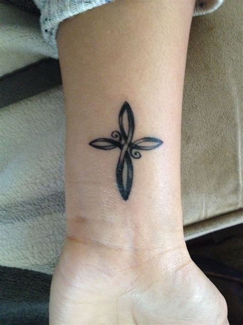 My Infinity Cross Absolutely Love It Cross Tattoos For Women Cross