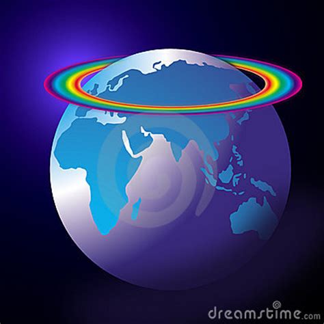 World Globe Rainbow Stock Image - Image: 2877761