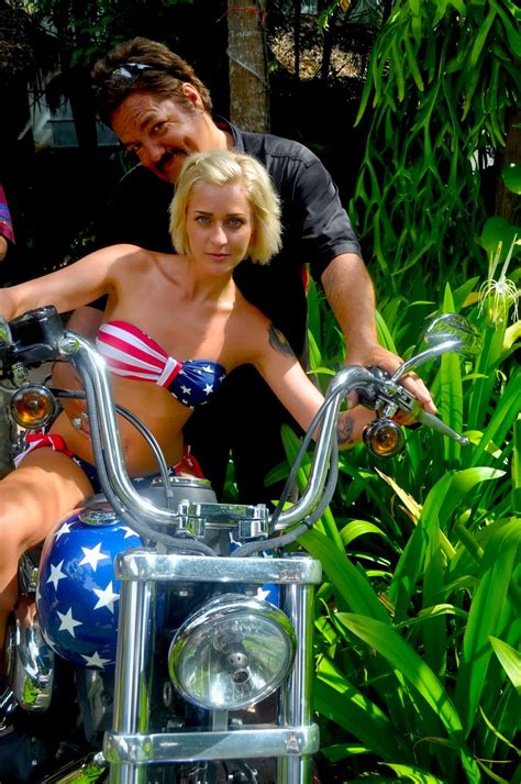 Savage Roads Stars Stripes Harley Bikini Shoot