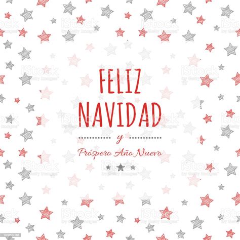 Ilustración De Feliz Navidad Traducción De Español Feliz Navidad Vector