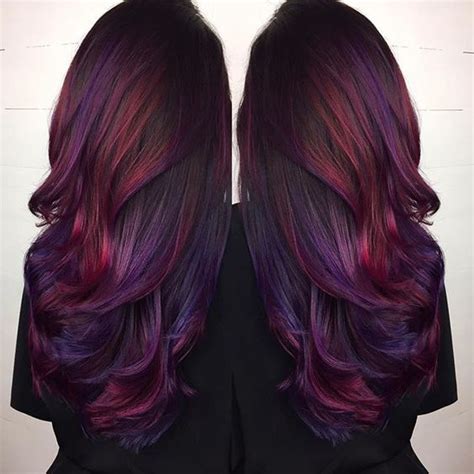 95 Purple Hair Color Highlights Lowlights For Dark Burgundy Plum