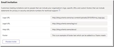 Select meetings > meeting settings in the microsoft teams admin center. Customizing Microsoft Teams Meeting Invitations : Jeff ...
