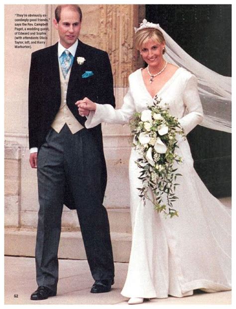 The countess joined volunteers at st. Prince Edward and Sophie Rhys-Jones on their wedding day ...