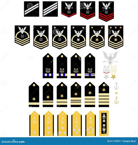 Insignia Of The Us Navy Stock Vector Illustration Of Sign 41119597