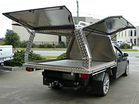 Two doors & two windows canopy party folding. Aluminium Ute Canopies Melbourne - Aussie Tool Boxes