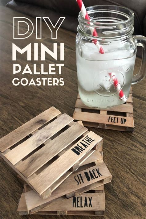 Making Mini Wood Pallet Coasters Crafty Blog Stalker Mini Pallet