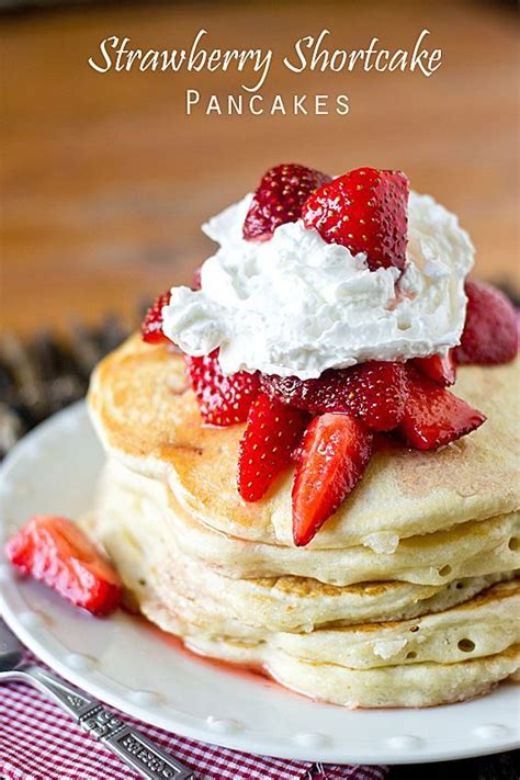 This strawberry sauce is completely wonderful over ice cream, pancakes, waffles, pie, cheesecake, this trifle, you name it! Strawberry Shortcake Pancakes Recipe - Tastes of Lizzy T. Classic, fluffy pancakes with ...
