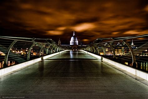 Download Wallpaper Millennium Bridge London United