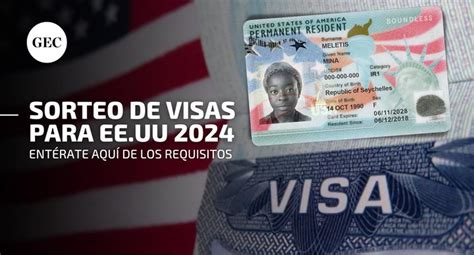 Lotería de visas 2024 a EE UU mira aquí los requisitos para aplicar al