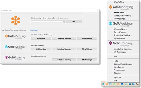 Click on the screen icon you see in the grab tab. GoToMeeting Desktop App (v10.5.0, b16180) Release ...