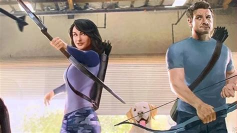 HAWKEYE Set Photos Feature Jeremy Renner And Hailee Steinfeld As Clint Barton And Kate Bishop