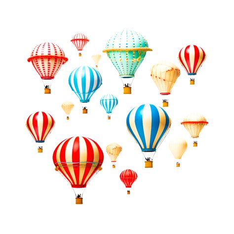 beautiful hot air balloon generative ai 26794786 png
