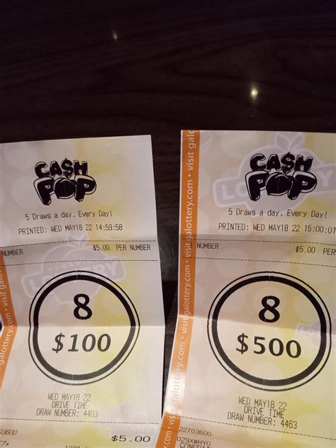 Been lucky with the Georgia Cash pop.. 1/15 chance to win. always pick