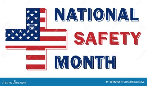 National Safety Month Is Traditionally Celebrated In June Concept Of