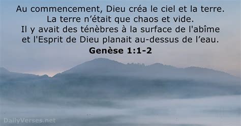 32 Versets Biblique Sur La Création