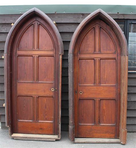 Pughs Antiques And Interiors Antique Oak Carved Gothic Doors