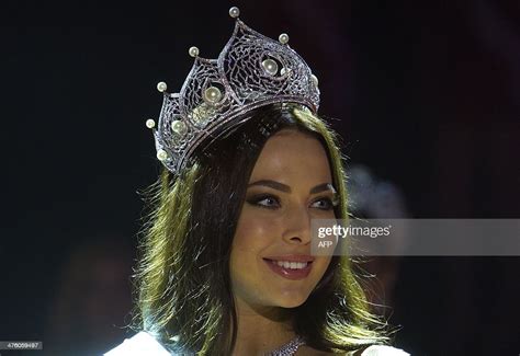 newly crowned miss russia 2014 yulia alipova smiles after receiving news photo getty images