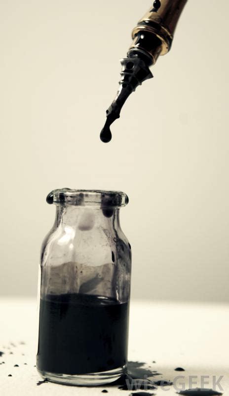 India Ink Is A Simple Black Ink Made Of Carbon Used For Writing And