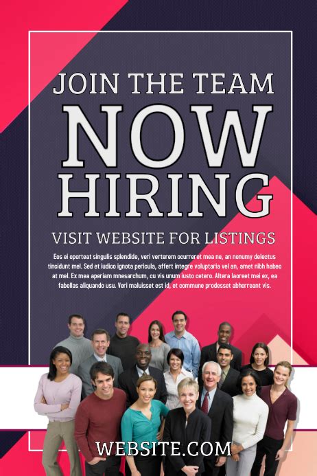 We Are Hiring Flyer Template Free