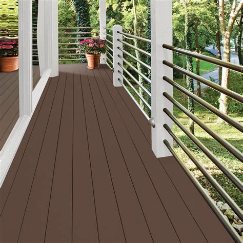 Only available in store at home depot. BEHR DECKplus 5 gal. #S-G-760 Chocolate Coco Solid Color ...