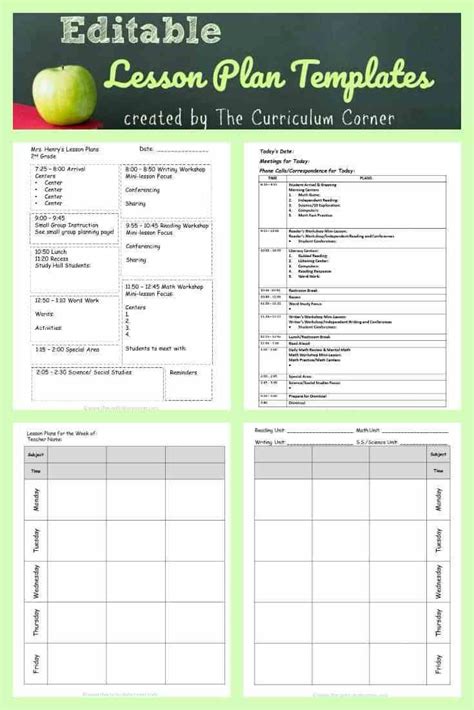 Lesson Plan Templates Teacher Lesson Plans Template Weekly Lesson