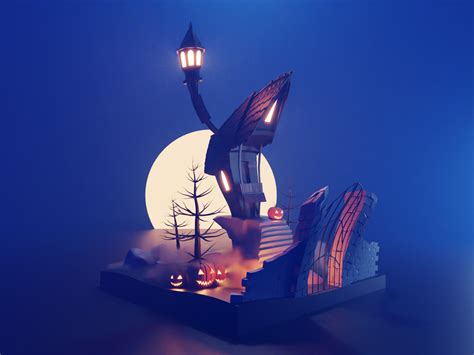 House Of Jack Skellington By Roman Klčo Storyboard Tv Themes Low Poly