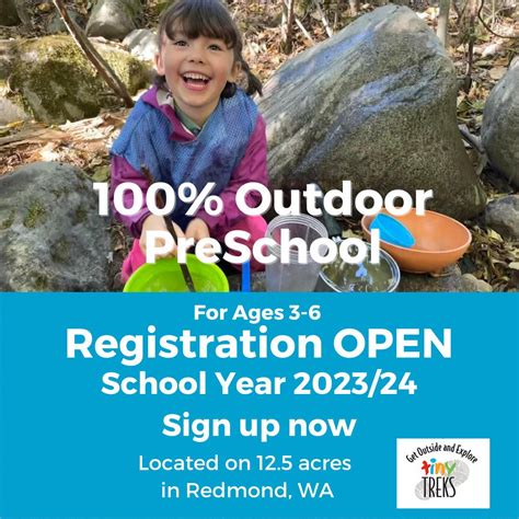 Mar 23 Fall Registration Open Tiny Treks Outdoor Preschool Redmond