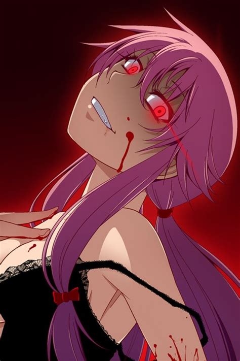 Yuno Gasai Mirai Nikki On A Scale From 1 To Shion From Higurashi How Crazy Is She Akise