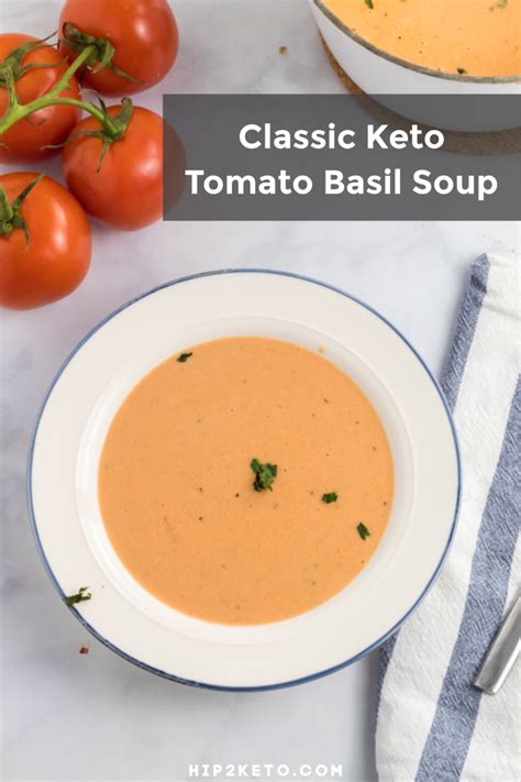 Chunky tomato soup with fresh basil is a hearty and comforting soup recipe perfect for any time of year! Keto Tomato Basil Soup - Easy to Make & Low-Carb ...