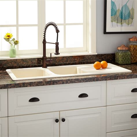 Want a stainless steel kitchen sink? Image result for farmhouse sink with side drain area ...