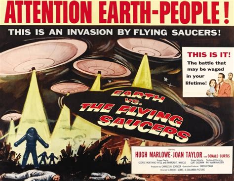 Earth Vs The Flying Saucers Right Joan Taylor Hugh Marlowe Donald